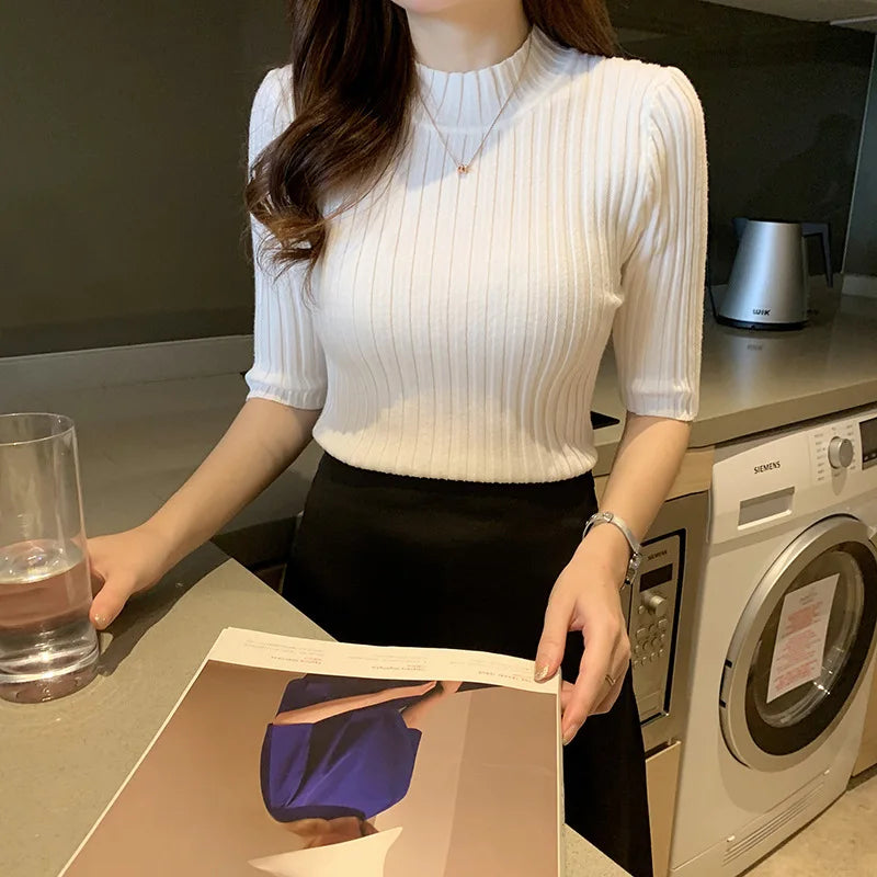 Women's Knit Half Sleeve Top