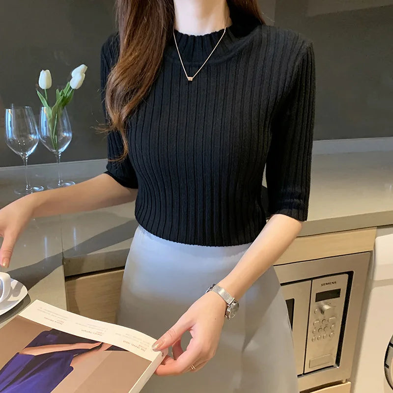 Women's Knit Half Sleeve Top