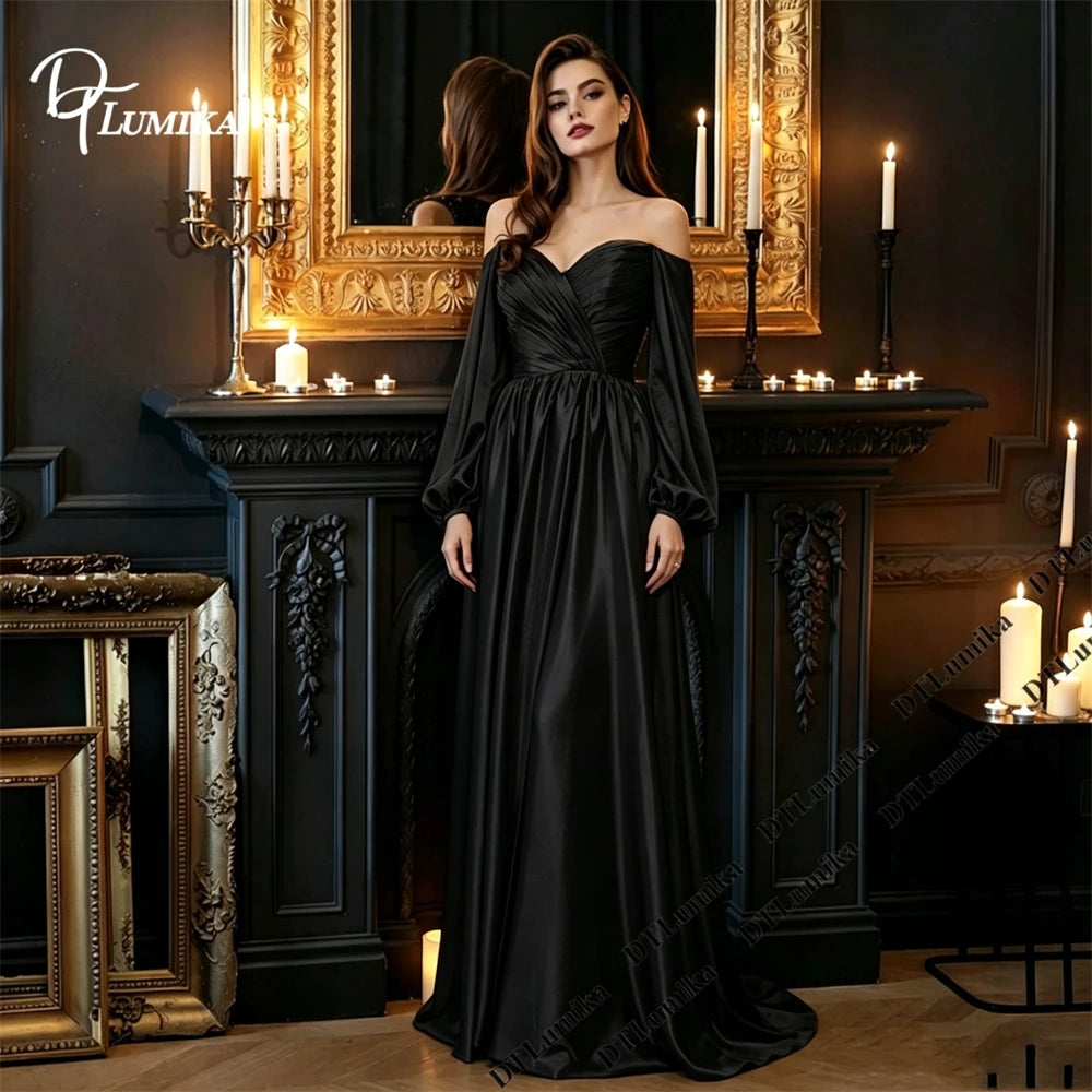 DTLumika Soft Satin Evening Dress