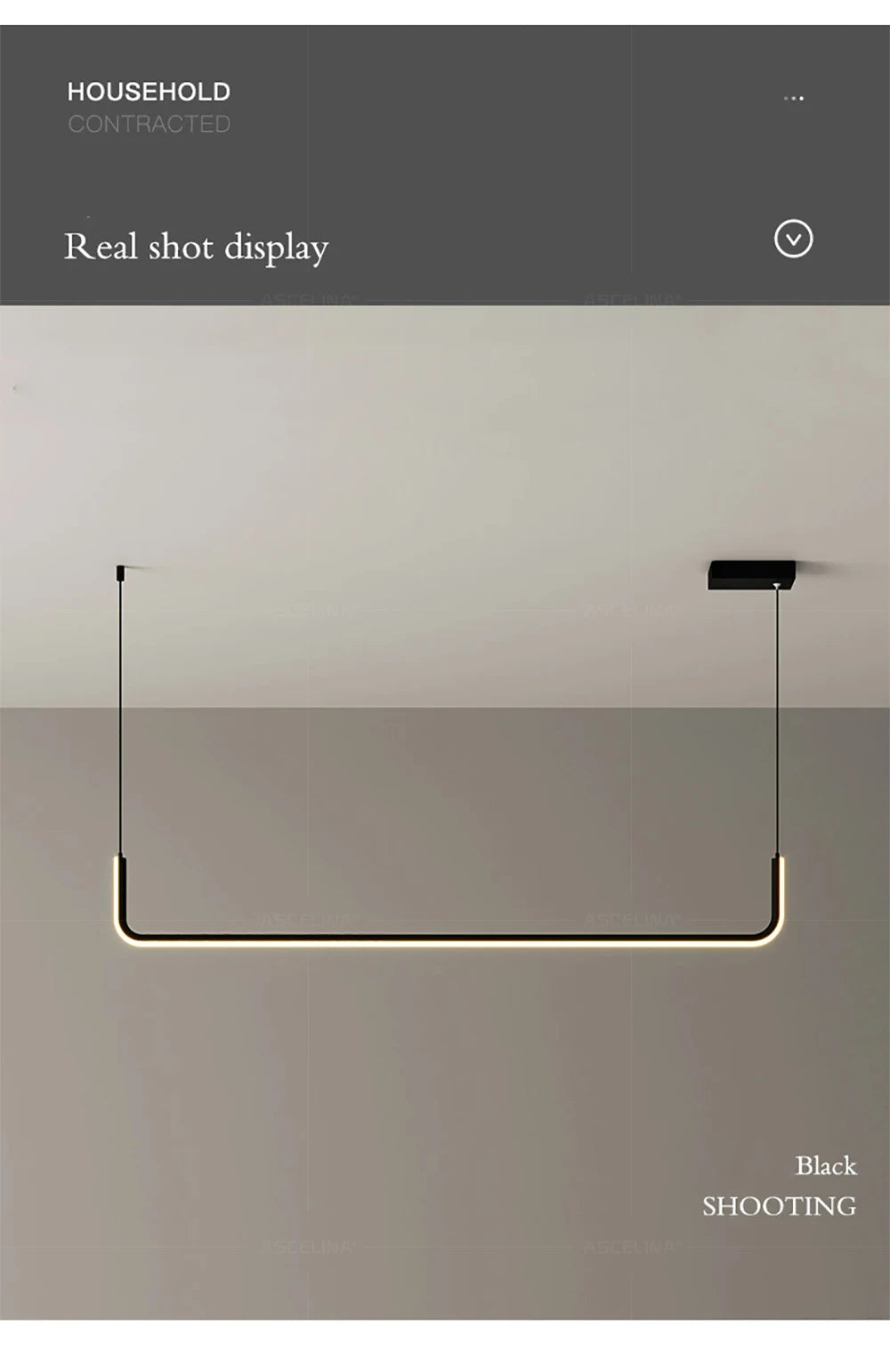 Modern LED Pendant Light 90/120/150cm Remote Control Hanging Light Bedroom Living Room Dining Room Pendant Light LED Lighting