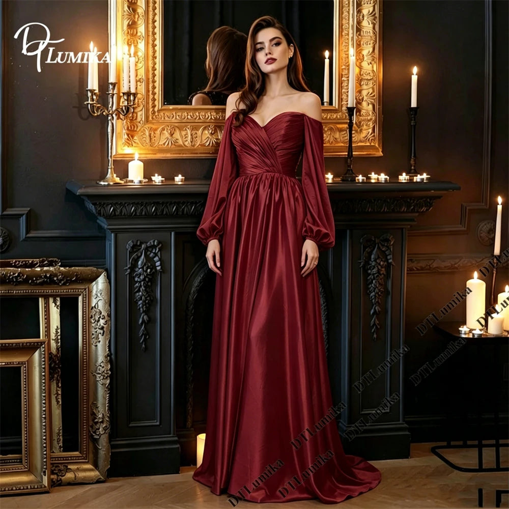 DTLumika Soft Satin Evening Dress