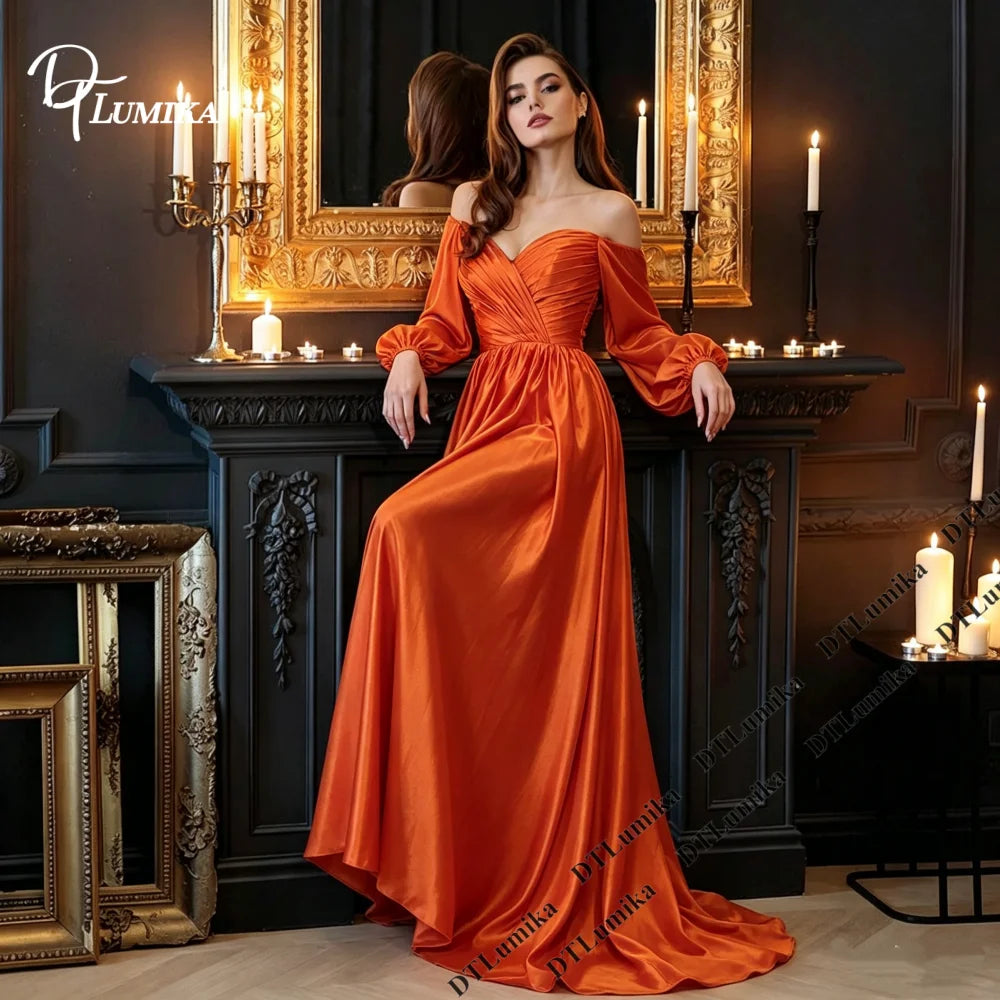 DTLumika Soft Satin Evening Dress