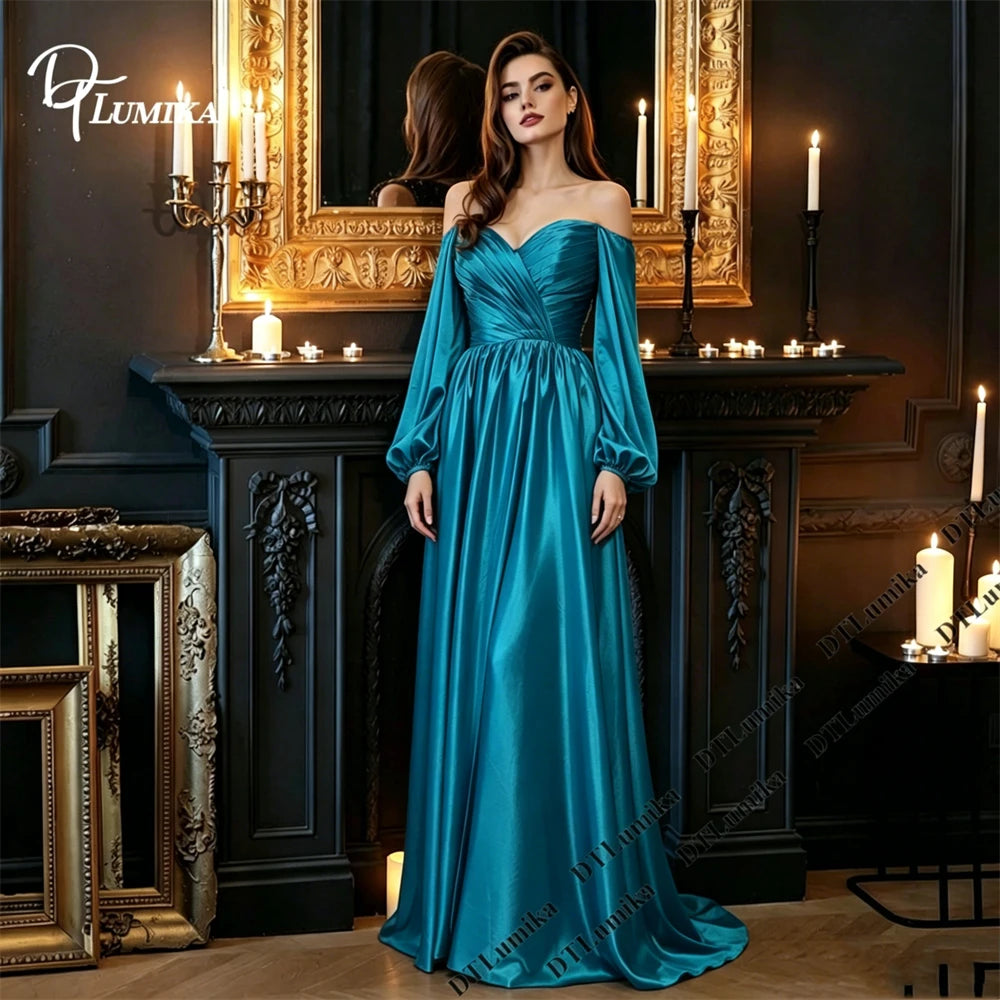 DTLumika Soft Satin Evening Dress