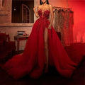 Elegant Gorgeous Satin Evening Dresses .