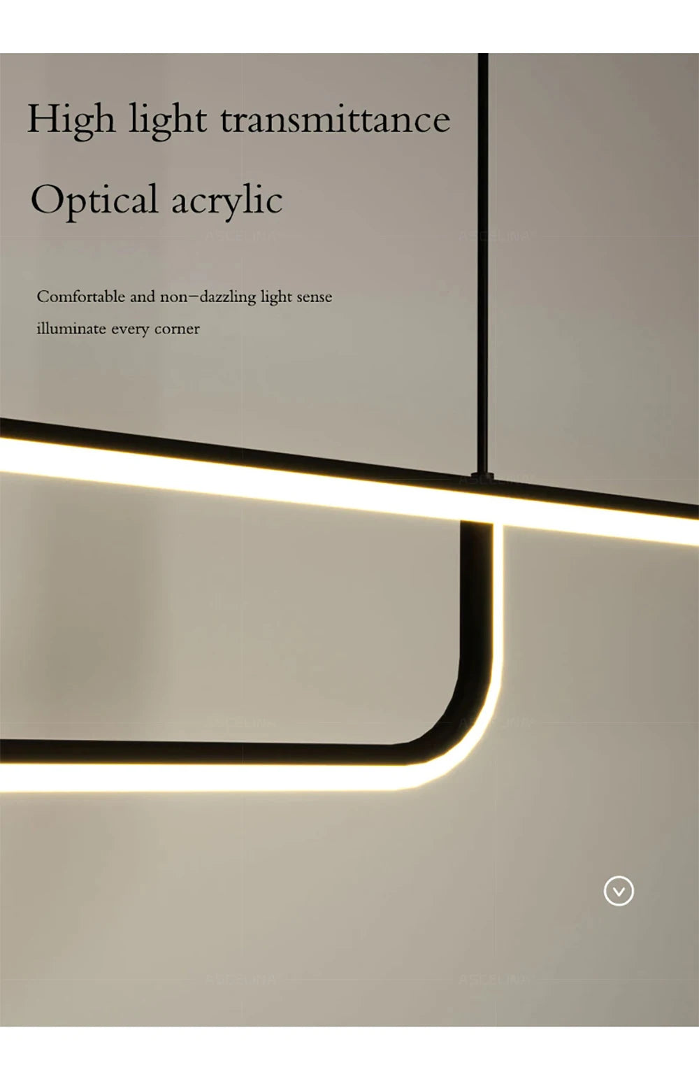 Modern LED Pendant Light 90/120/150cm Remote Control Hanging Light Bedroom Living Room Dining Room Pendant Light LED Lighting