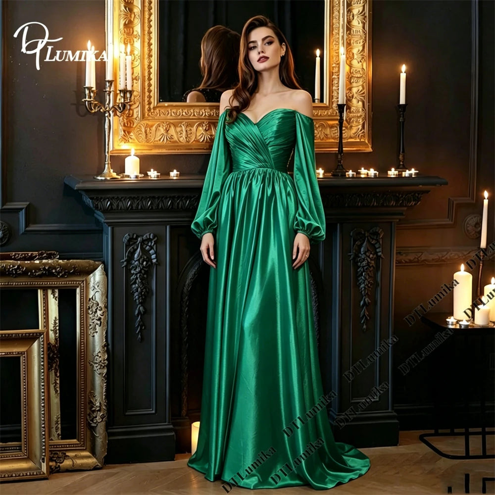 DTLumika Soft Satin Evening Dress
