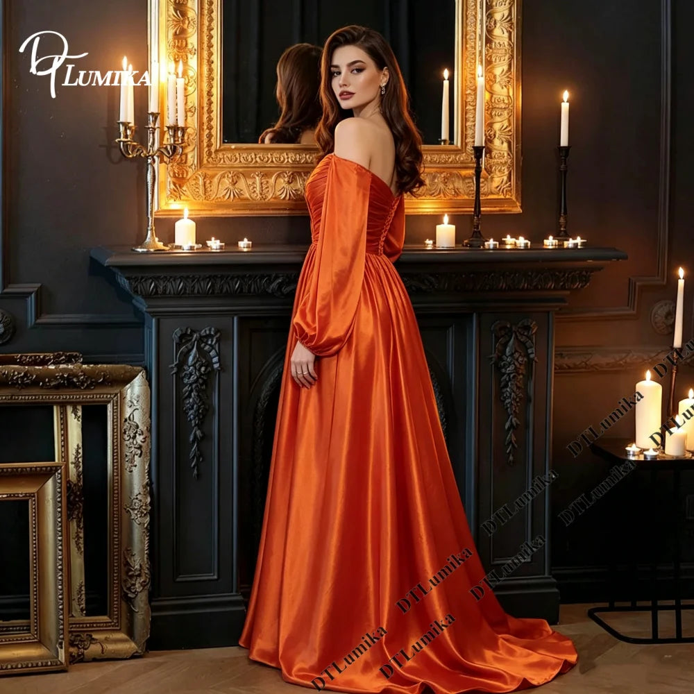 DTLumika Soft Satin Evening Dress
