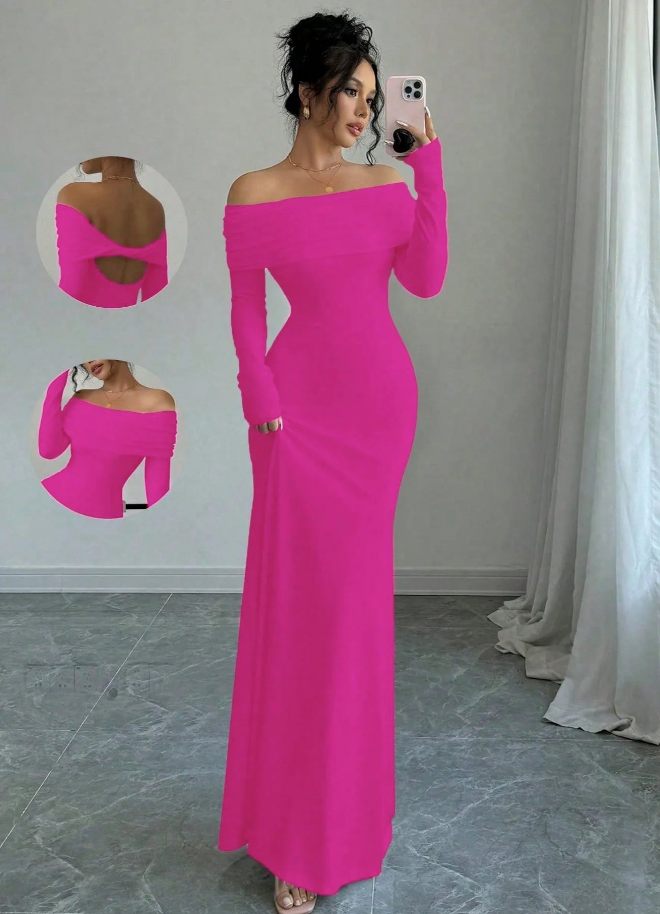 2025 Women Fashion White Wedding Dress Spring Autumn One-shoulder Slim Backless Sexy Hip-pack Dresses Women Robe Femal Vestidos