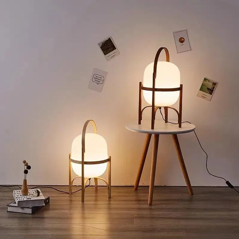 Cole Cestita Floor Lamp Art Modern Simple Led Wood Light Living Room Study Bedroom Bedside Lamp Home Restaurant Decoration Light