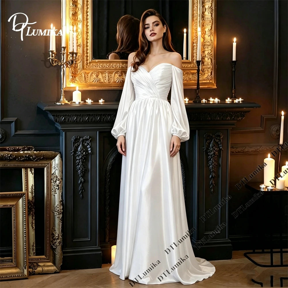 DTLumika Soft Satin Evening Dress