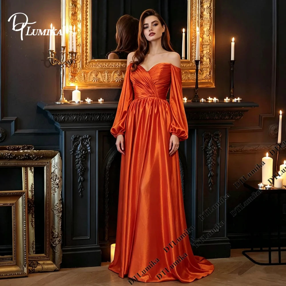 DTLumika Soft Satin Evening Dress