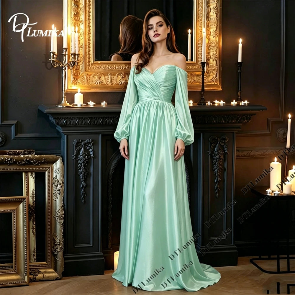 DTLumika Soft Satin Evening Dress