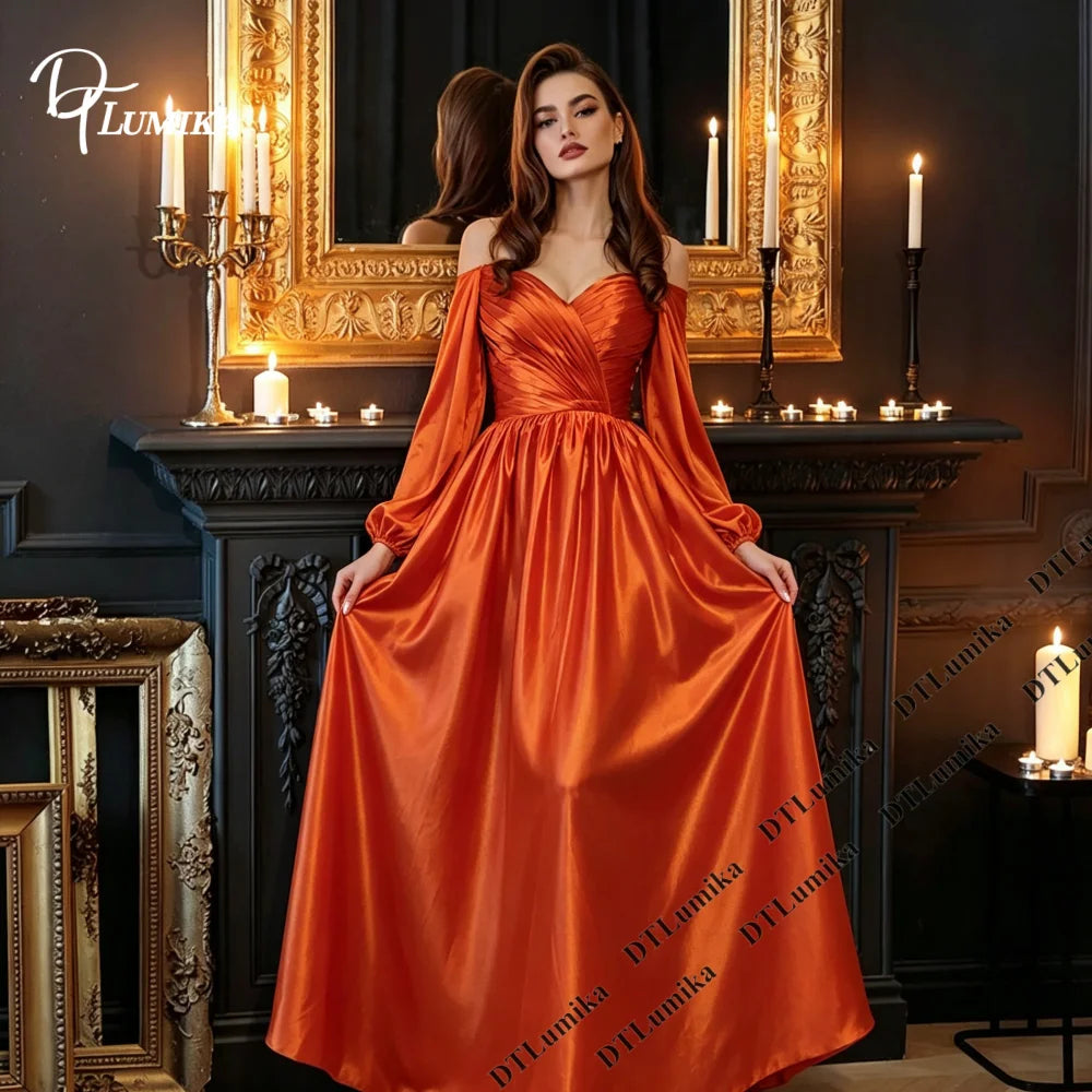 DTLumika Soft Satin Evening Dress