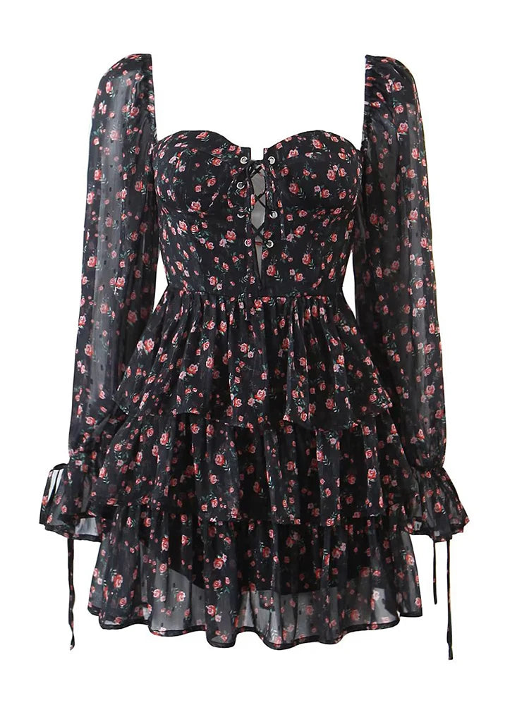 Ruffle Ladies Short Dress